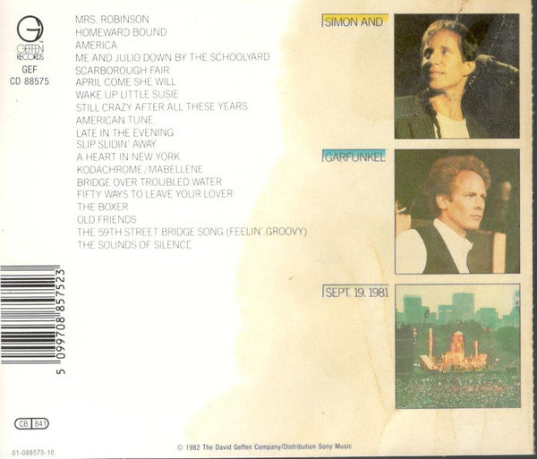 Simon & Garfunkel : The Concert In Central Park (CD, Album, RE)