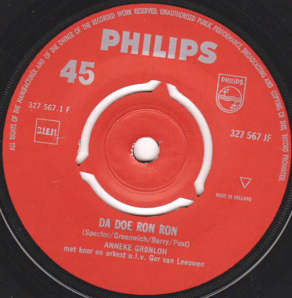 Anneke Grönloh : Da Doe Ron Ron / Wladimir (7")