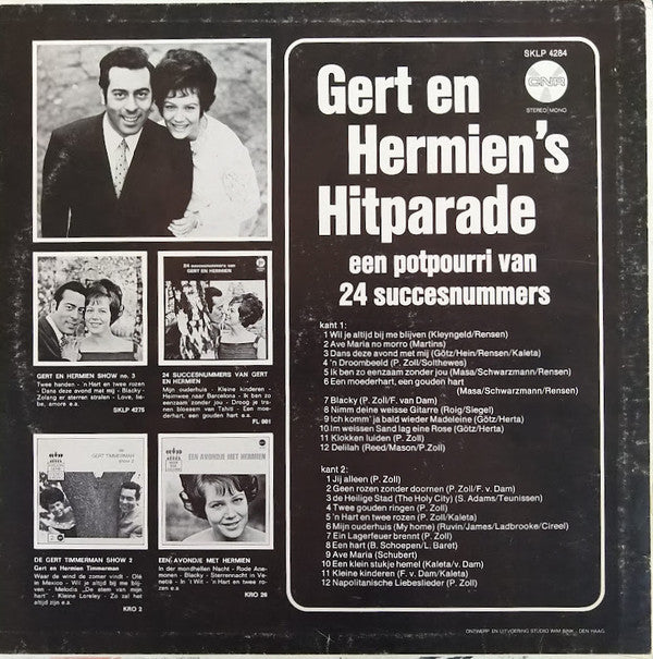 Gert & Hermien : Gert En Hermien's Hitparade - Een Potpourri Van 24 Succesnummers (LP, Album)