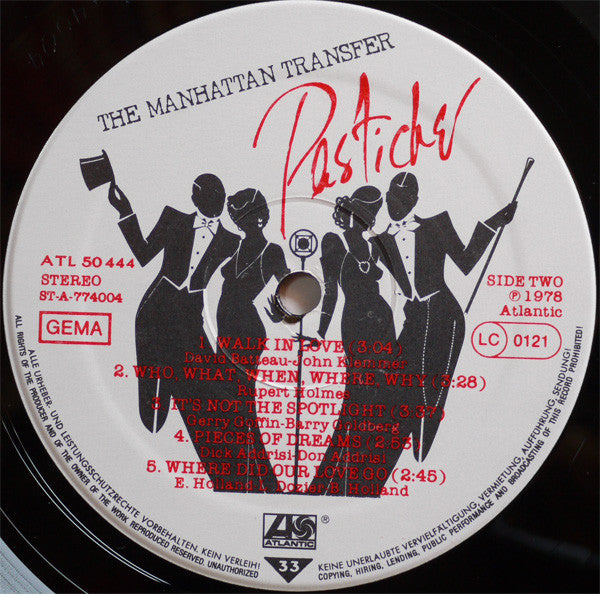 The Manhattan Transfer : Pastiche (LP, Album)