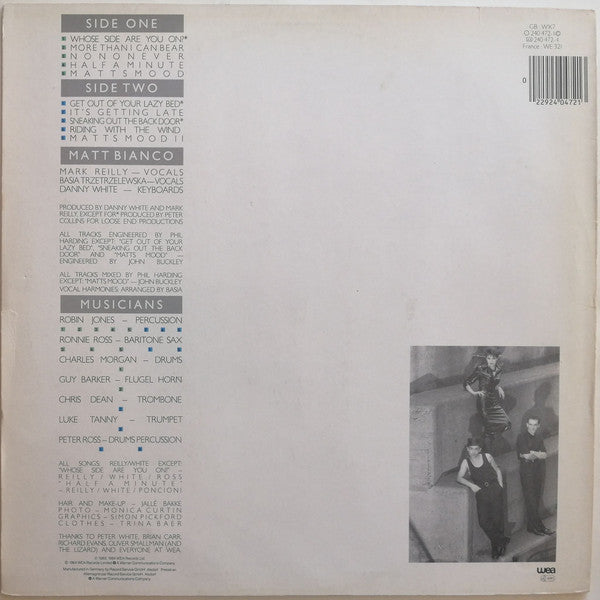 Matt Bianco : Whose Side Are You On (LP, Album, Tel)