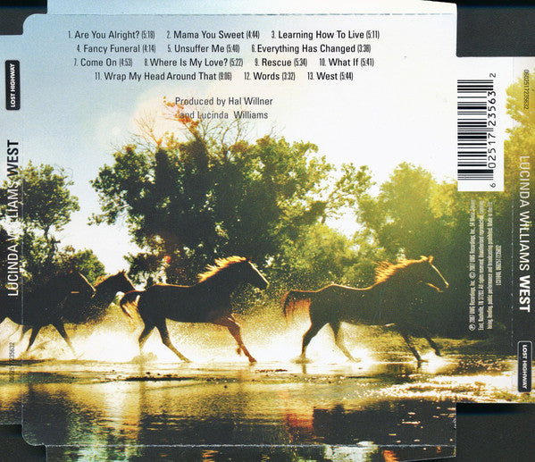 Lucinda Williams : West (CD, Album, Sup)