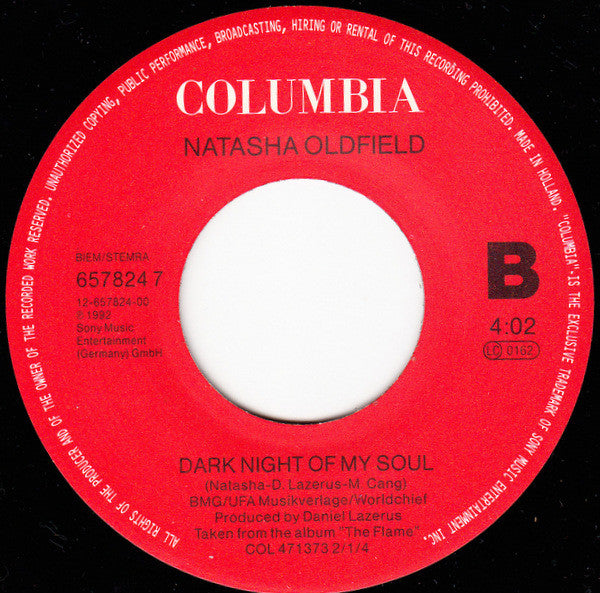 Natasha Oldfield : No Heart (7", Single)