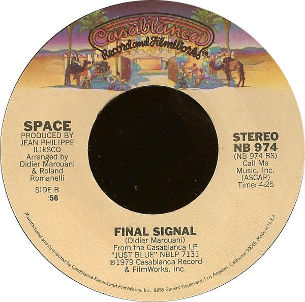 Space : My Love Is Music (7", Styrene, 56 )