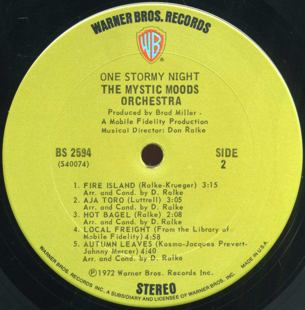 The Mystic Moods Orchestra : One Stormy Night (LP, Album, RE)