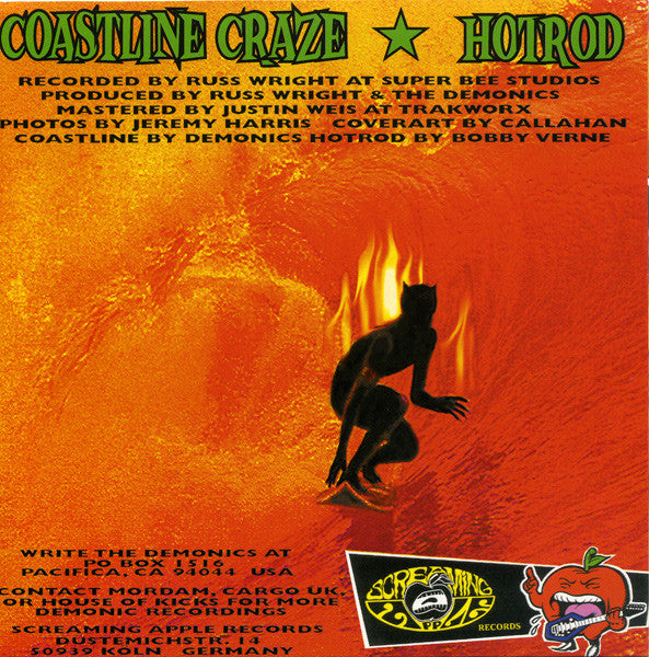 The Demonics : Coastline Craze / Hotrod (7", Single)