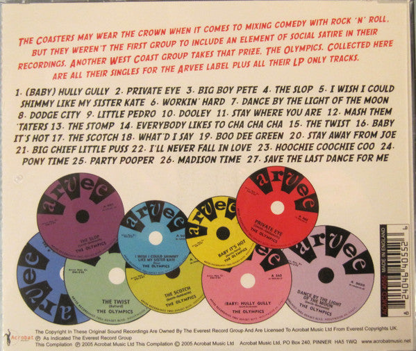 The Olympics : Arvee Singles Plus (CD, Comp)