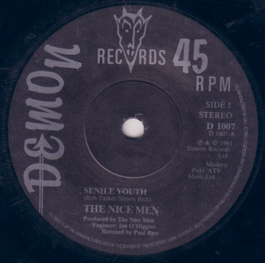 The Nice Men : Senile Youth (7", Single)