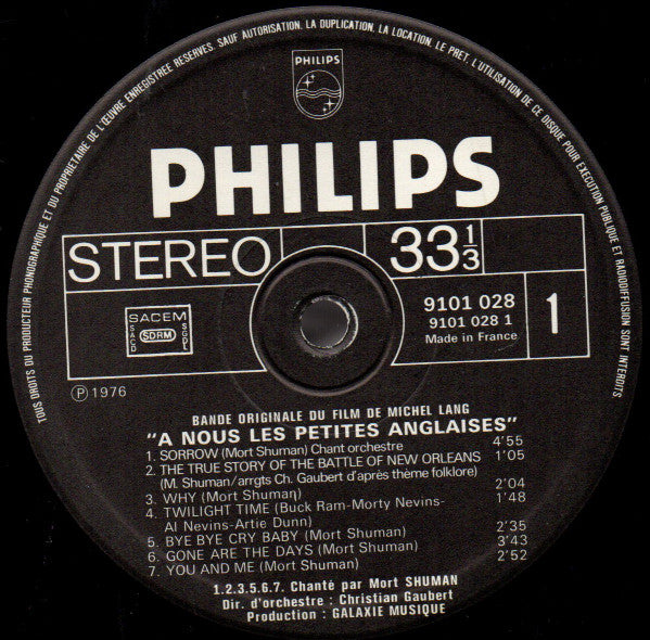 Mort Shuman : À Nous Les Petites Anglaises ! (LP, Album, C.I)