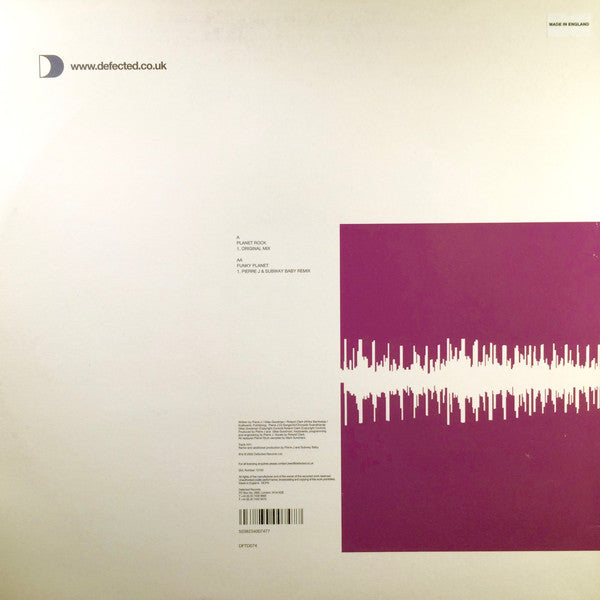 Powers That Be vs Roland Clark : Planet Rock / Funky Planet (12")