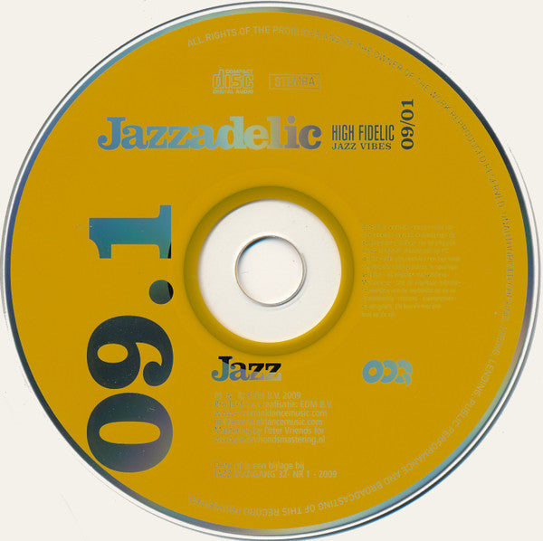 Various : Jazzadelic 09.1 High-Fidelic Jazz Vibes  (CD, Comp, Promo)
