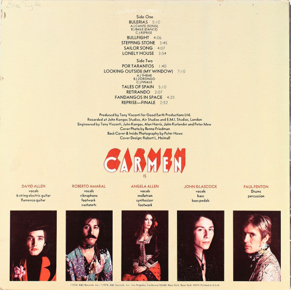 Carmen (19) : Fandangos In Space (LP, Album)
