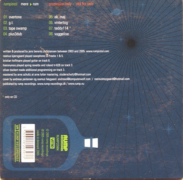 Rumpistol : Mere > Rum (CD, Album, Promo)