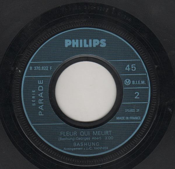 Alain Bashung : Simplement Quelques Jours (7", Single)