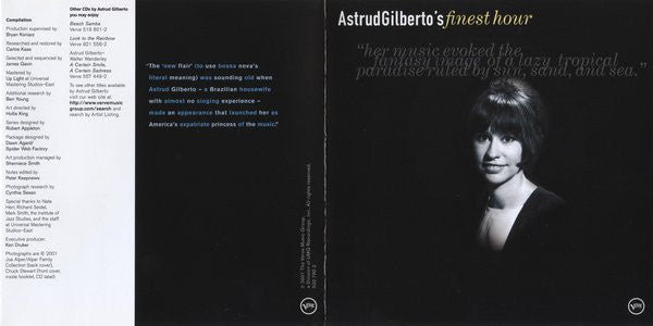 Astrud Gilberto : Astrud Gilberto's Finest Hour (CD, Comp)