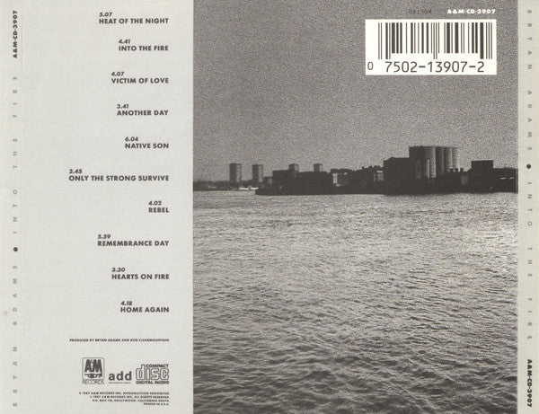 Bryan Adams : Into The Fire (CD, Album)