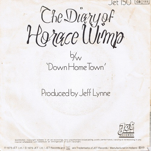 The Electric Light Orchestra* : The Diary Of Horace Wimp (7", Single)