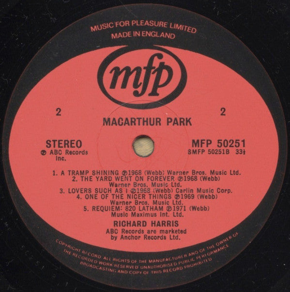 Richard Harris : Macarthur Park (LP, Comp, RE)