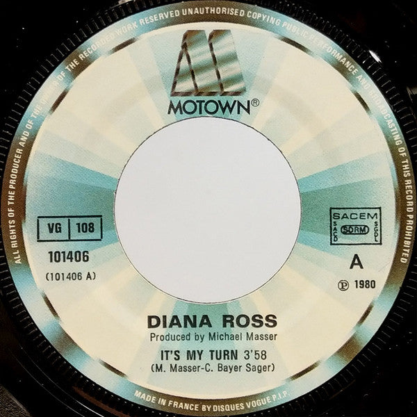 Diana Ross : It's My Turn (7", Single, RE)