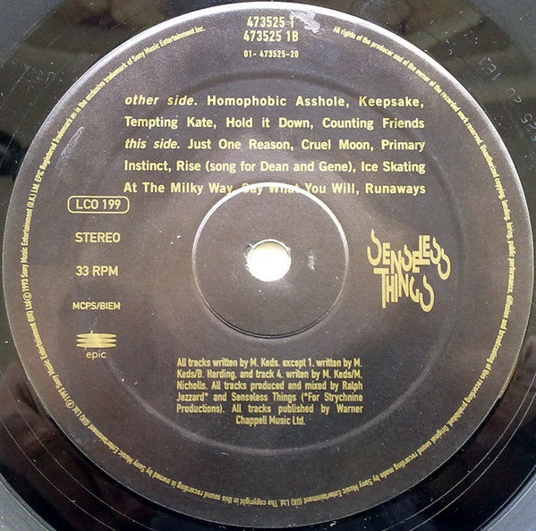 Senseless Things : Empire Of The Senseless (LP, Album)