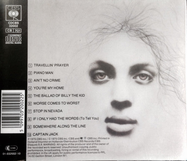 Billy Joel : Piano Man (CD, Album, RE)