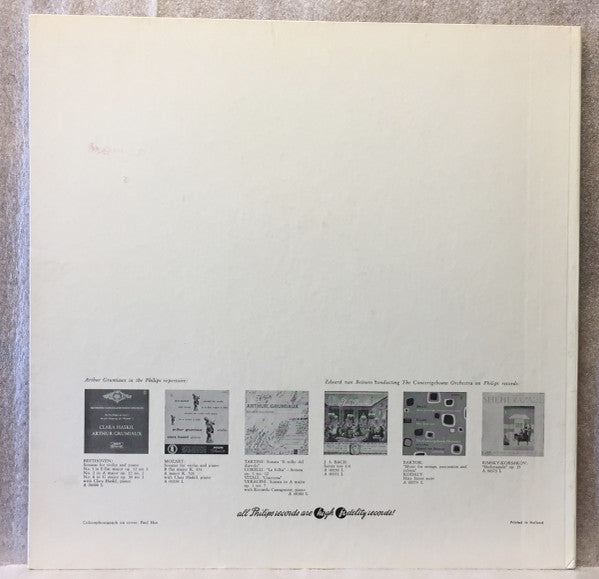 Ludwig van Beethoven, Arthur Grumiaux, Concertgebouworkest, Eduard van Beinum : Violin Concerto In D Major Op. 61 (LP, Mono, Gat)