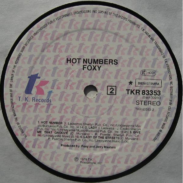 Foxy : Hot Numbers (LP, Album)