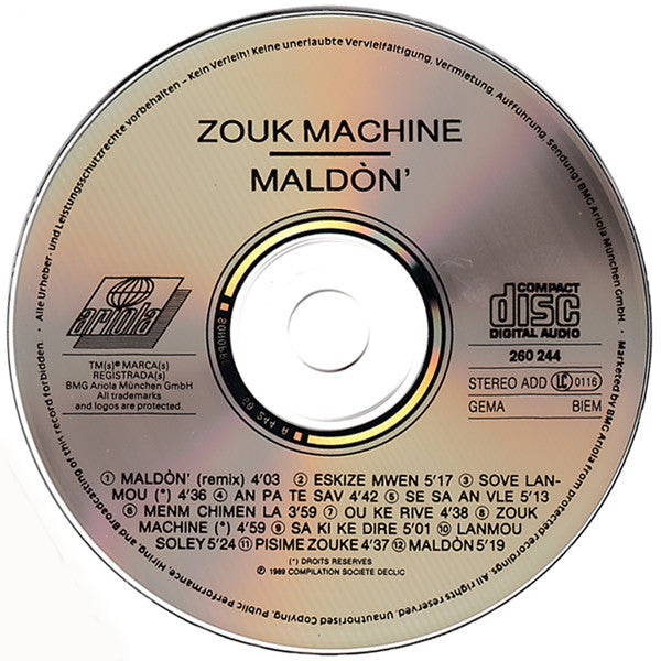 Zouk Machine : Maldòn (CD, Album)