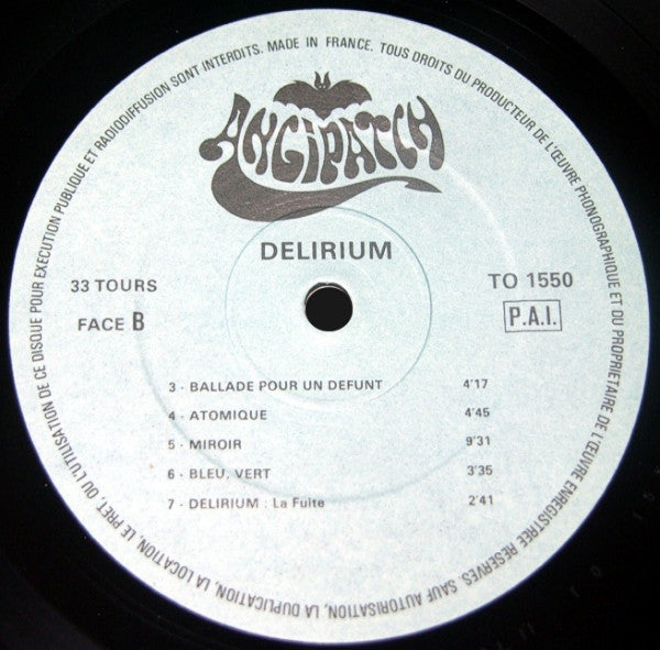 Angipatch : Delirium (LP, Album)