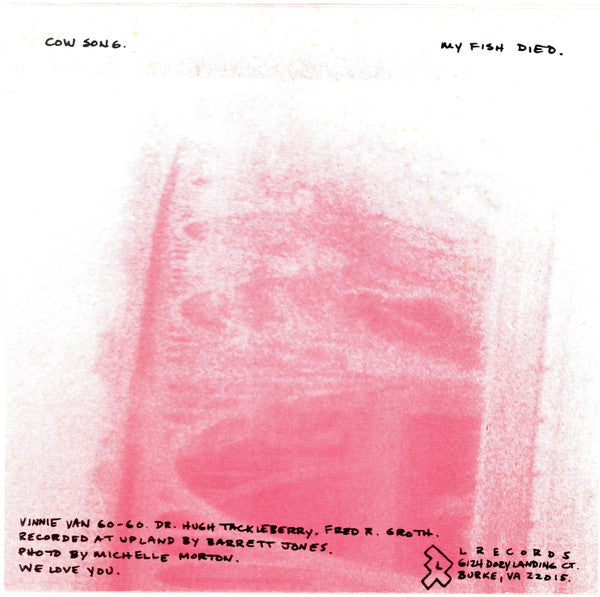Rake : Cow Song / My Fish Died (7", Single, Yel)