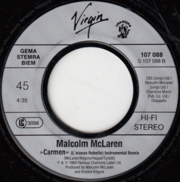 Malcolm McLaren : Carmen (7")