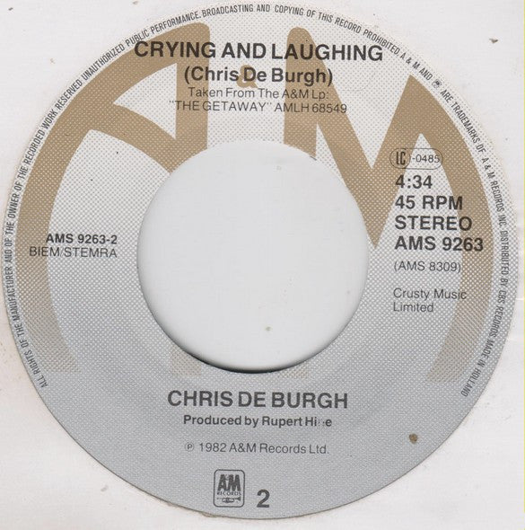 Chris De Burgh : Ship To Shore (7", Single)