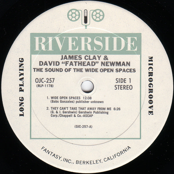 James Clay & David "Fathead" Newman : The Sound Of The Wide Open Spaces !!!! (LP, Album, RE)
