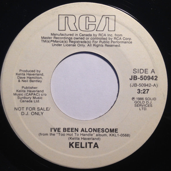 Kelita (2) : I've Been Alonesome (7", Single, Promo)