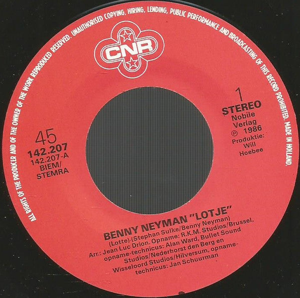 Benny Neyman : Lotje (7", Single)