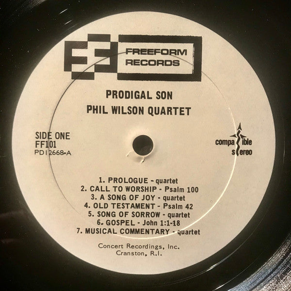 Phil Wilson Quartet : Prodigal Son (LP)