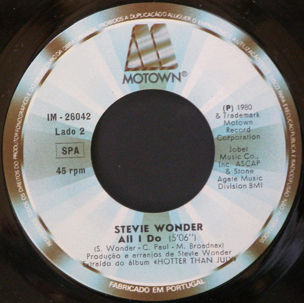 Stevie Wonder : That Girl (7", Single)
