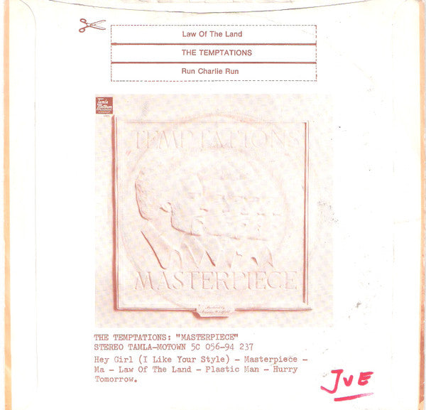 The Temptations : Law Of The Land / Run Charlie Run (7", Single)