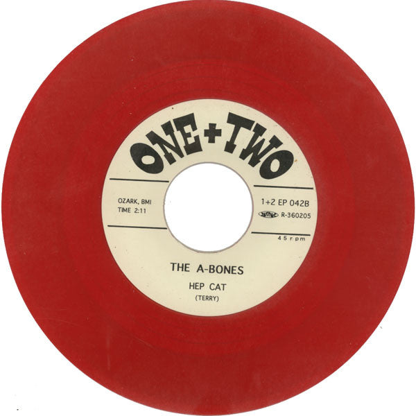 The A-Bones : Play Bamboo Rock N' Roll! (7", Single, Red)