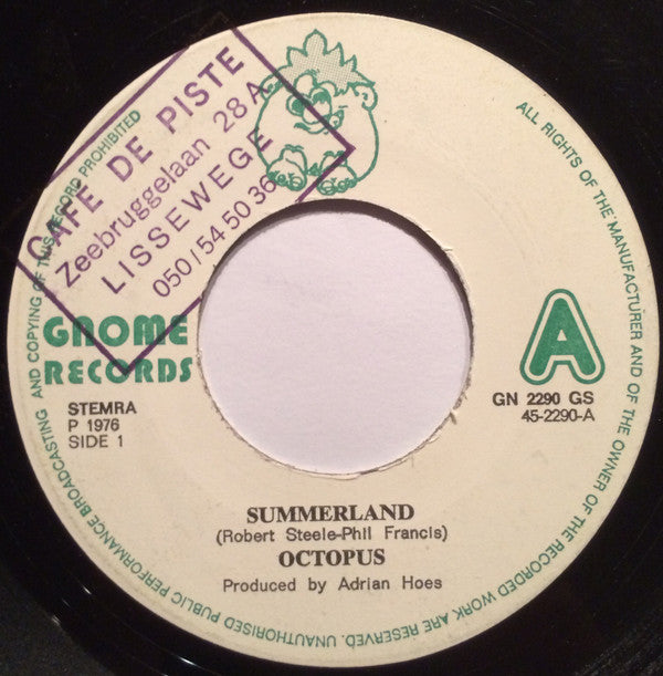 Octopus (5) : Summerland (7", Single)