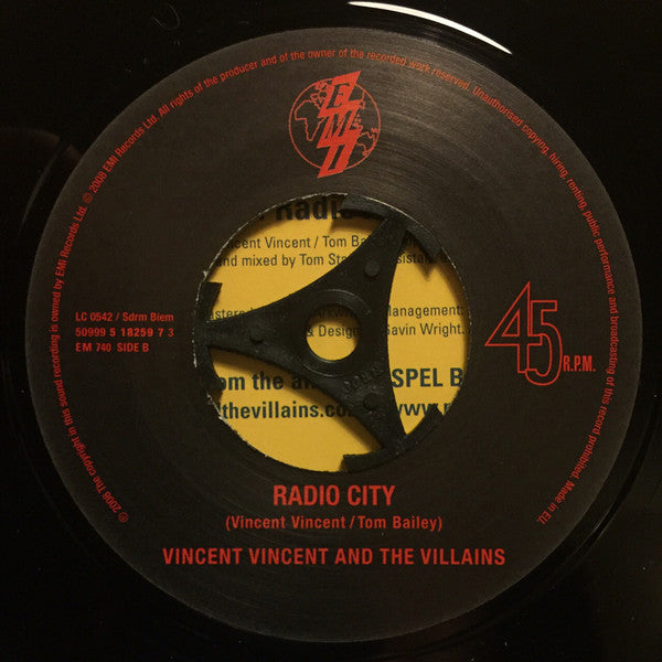 Vincent Vincent And The Villains : Pretty Girl (7", Single, Ltd, Pos)