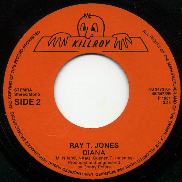 Ray T. Jones : Hey Tonight  (7", Single)