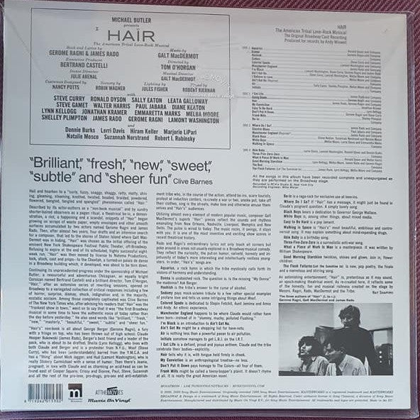 Various : Hair - The American Tribal Love-Rock Musical (The Original Broadway Cast Recording) (LP, Gre + LP, Ora + Album, Ltd, Num, 180)