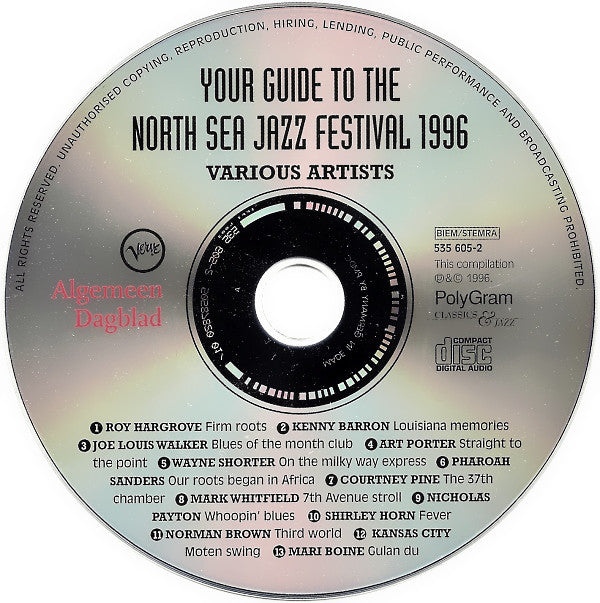Various : Your Guide To The North Sea Jazz Festival 1996 (CD, Comp, Promo)