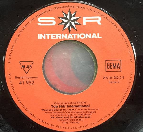 Various : Top Hits International (7", EP, Comp, Mono)