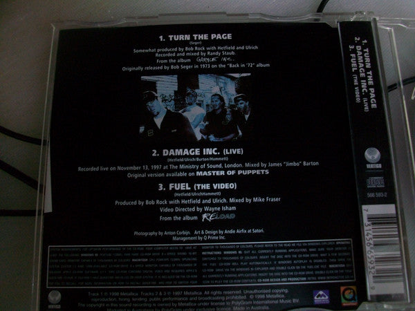 Metallica : Turn The Page (CD, Single, Enh)