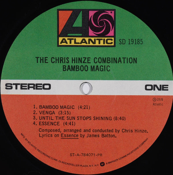 The Chris Hinze Combination : Bamboo Magic (LP, Album, PR)