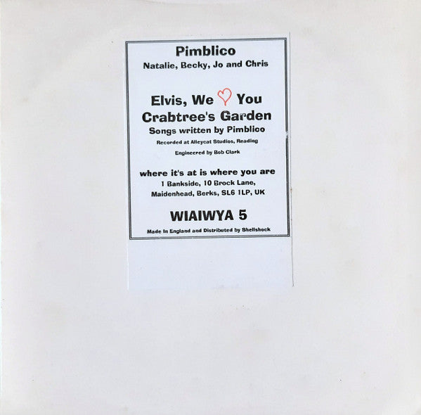 Pimblico : Elvis, We Love You (7")