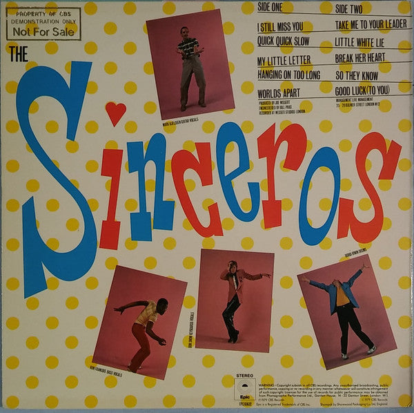 The Sinceros : The Sound Of Sunbathing (LP, Album, Ora)