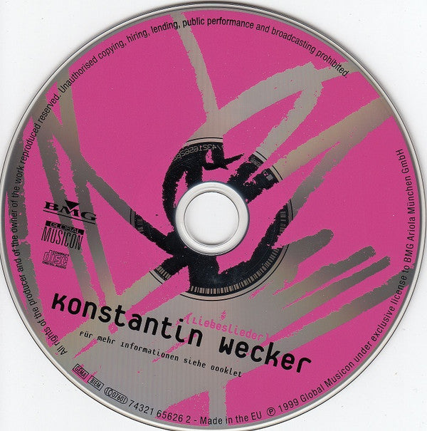 Konstantin Wecker : Liebeslieder (CD, Album)